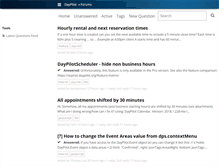 Tablet Screenshot of forums.daypilot.org