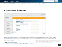 Tablet Screenshot of mvc.daypilot.org